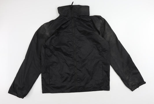 Regatta Mens Black Jacket Size L Zip - Zipped Pockets