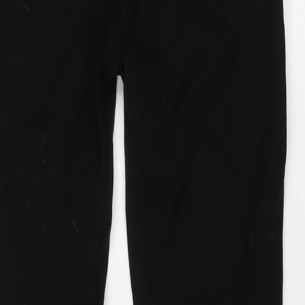 Gap Womens Black Cotton Trousers Size 12 L26 in Regular Button