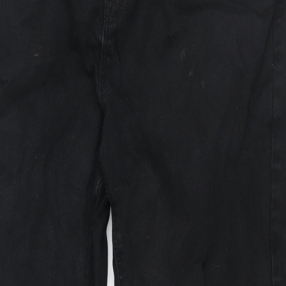 NEXT Mens Black Cotton Straight Jeans Size 36 in L31 in Regular Zip