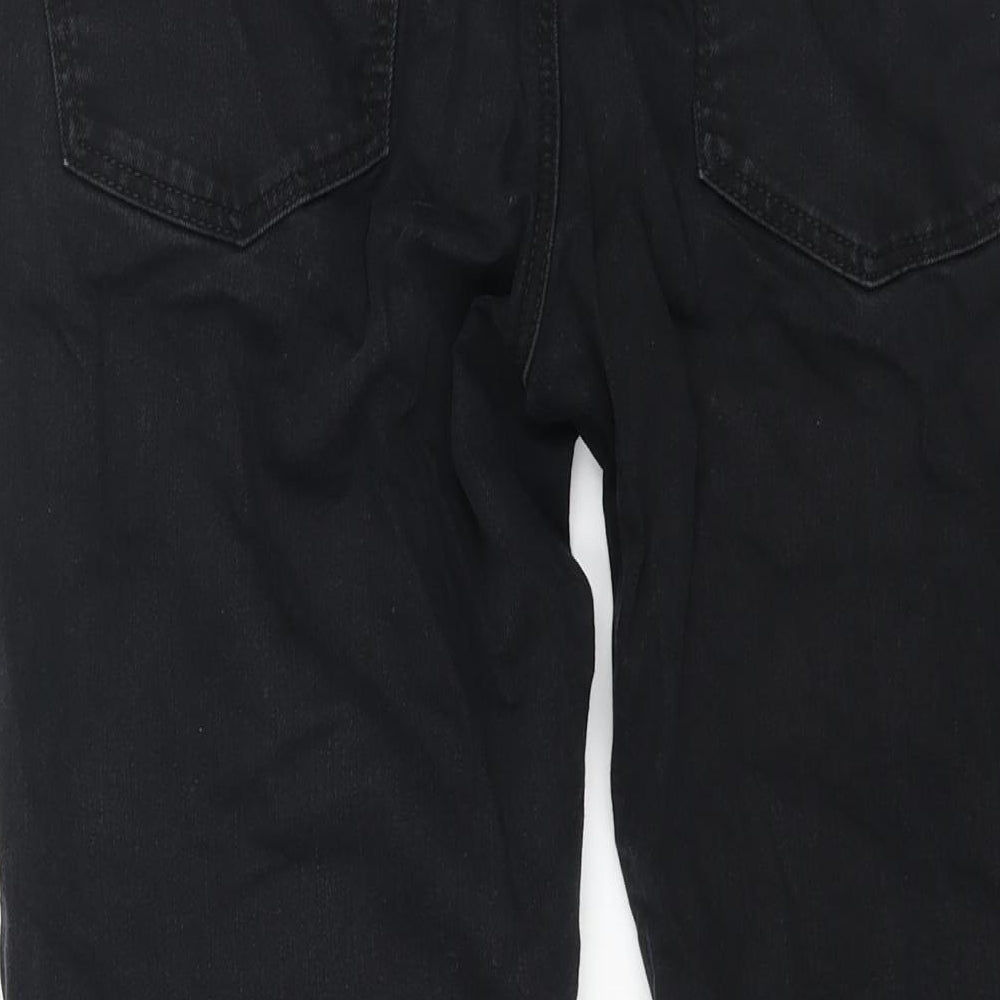 NEXT Mens Black Cotton Straight Jeans Size 36 in L31 in Regular Zip