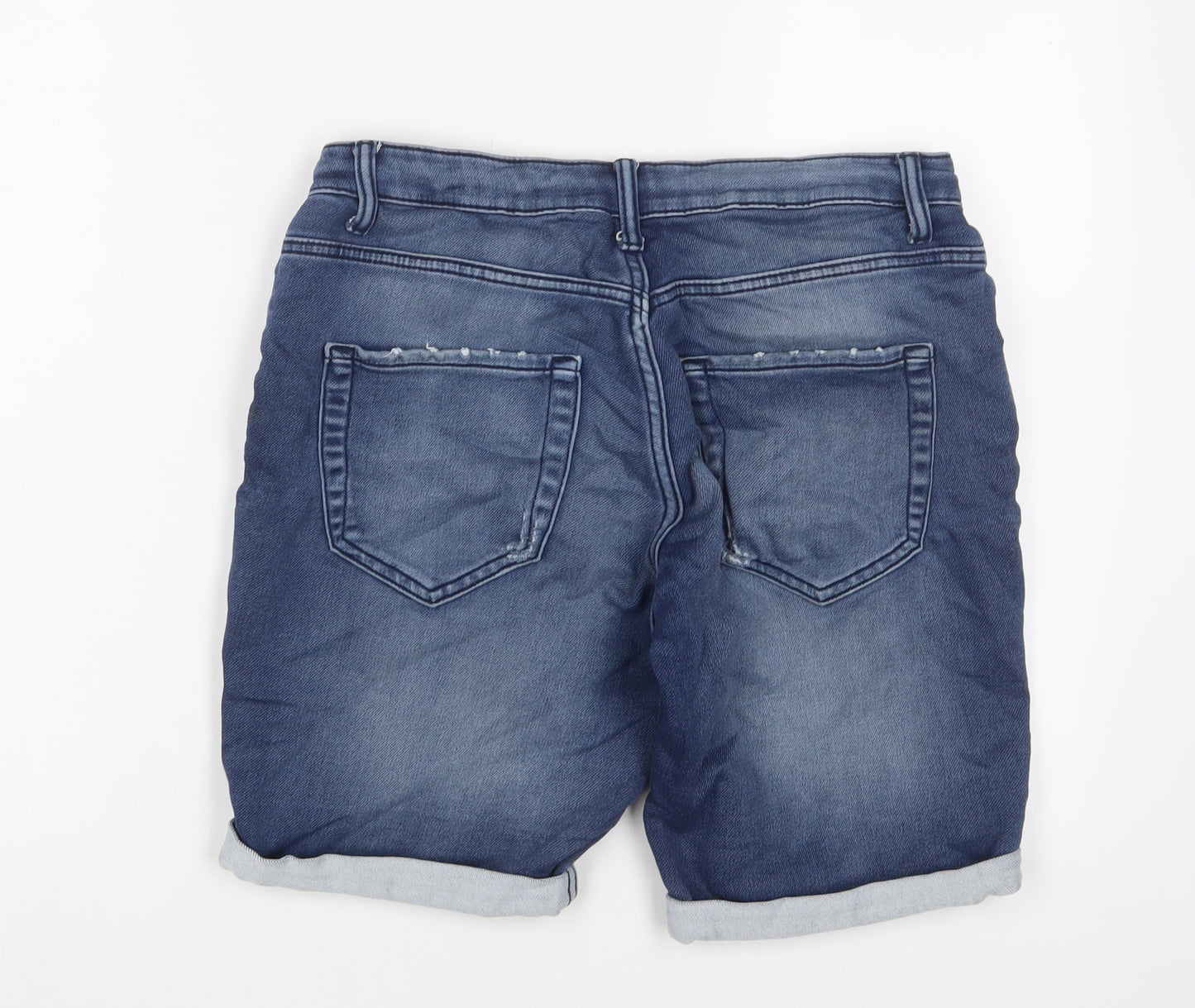 Denim & Co. Mens Blue Cotton Bermuda Shorts Size 32 in L8 in Regular Buckle