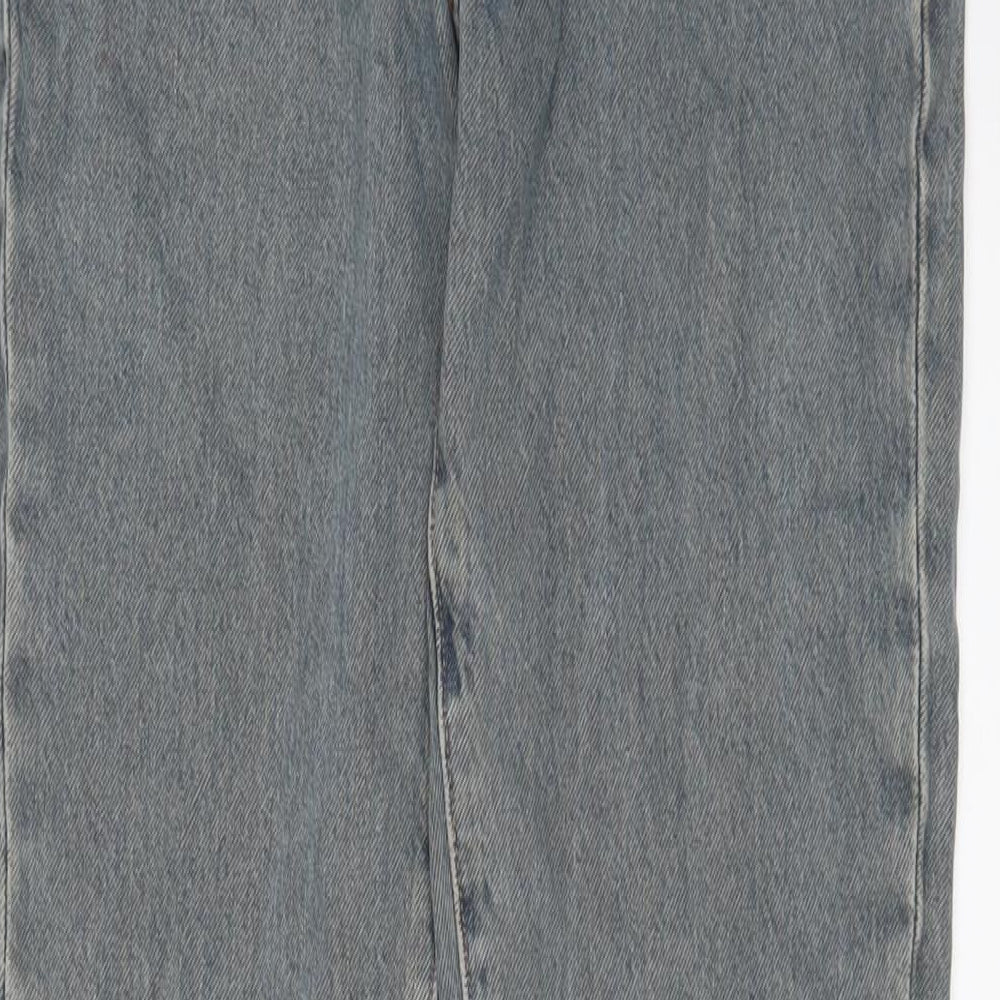 Levi's Mens Blue Cotton Straight Jeans Size 30 in L30 in Regular Zip