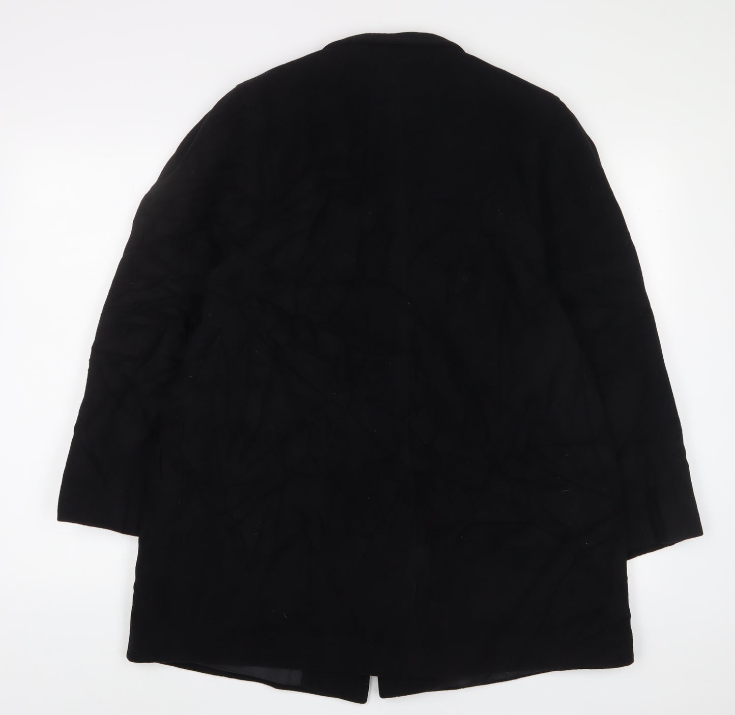 First Avenue Womens Black Jacket Coat Size 14 Button