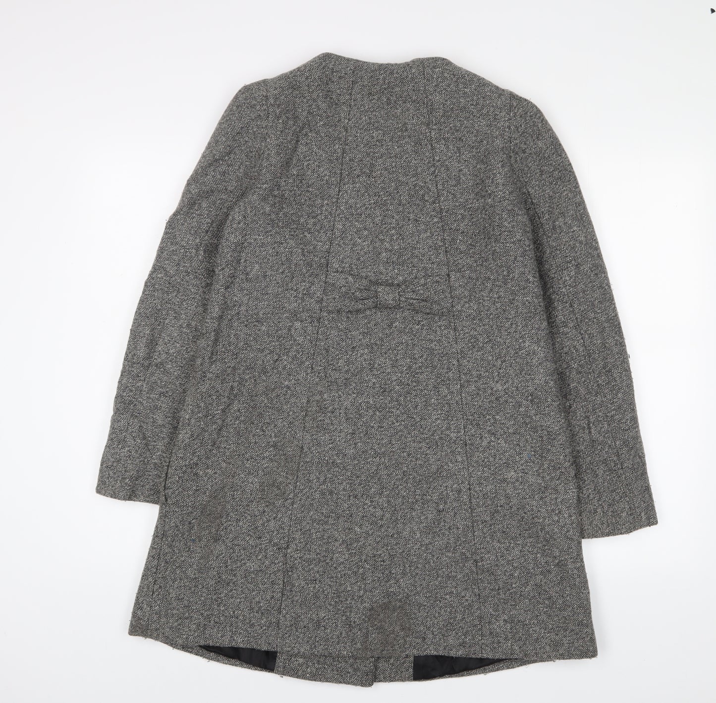 Zara Womens Grey Jacket Coat Size S Button