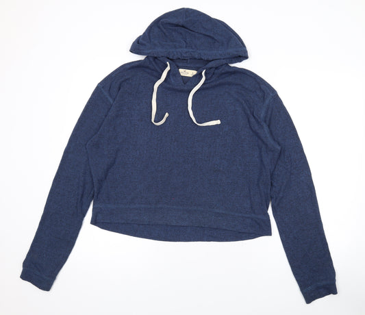 Hollister Mens Blue Cotton Pullover Hoodie Size S