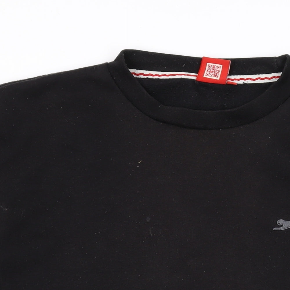 Slazenger Mens Black Polyester Pullover Sweatshirt Size M