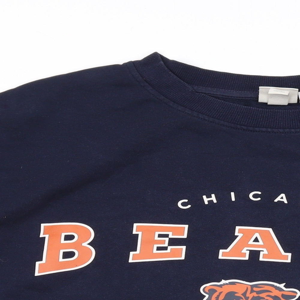 H&M Mens Blue Cotton Pullover Sweatshirt Size XL - NFL, Chicago Bears