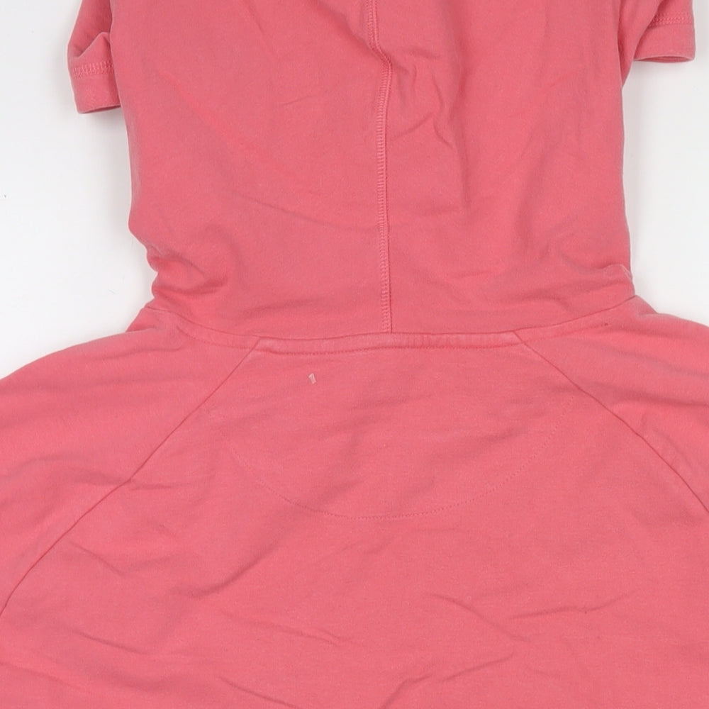 White Stuff Womens Pink Cotton Pullover Hoodie Size 18 Pullover