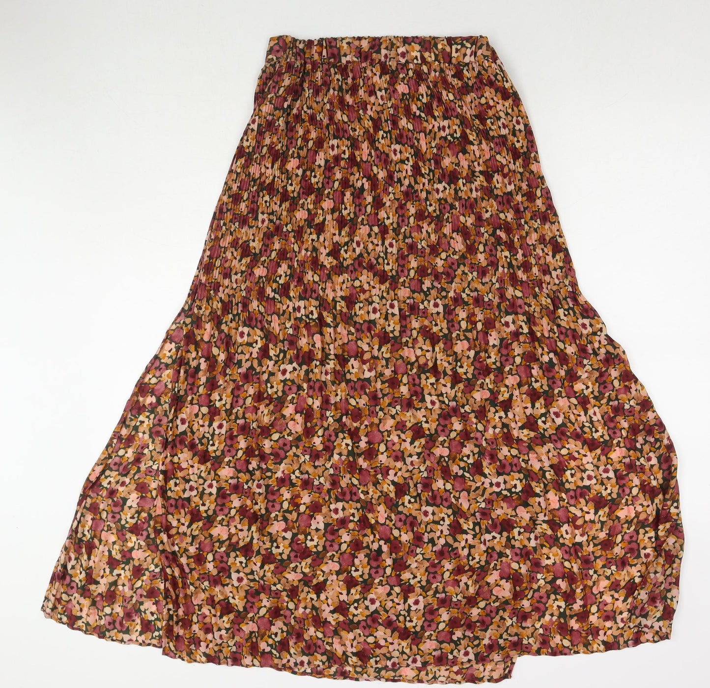 Topshop Womens Multicoloured Floral Polyester Maxi Skirt Size 6