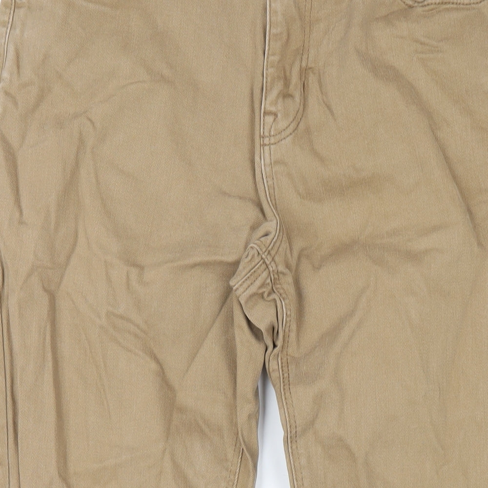 NEXT Mens Brown Cotton Straight Jeans Size 32 in L29 in Slim Zip