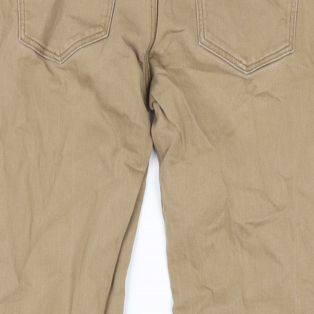 NEXT Mens Brown Cotton Straight Jeans Size 32 in L29 in Slim Zip