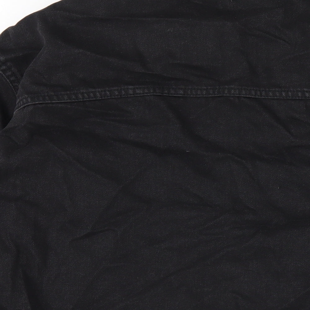 Kin Womens Black Jacket Size S Button