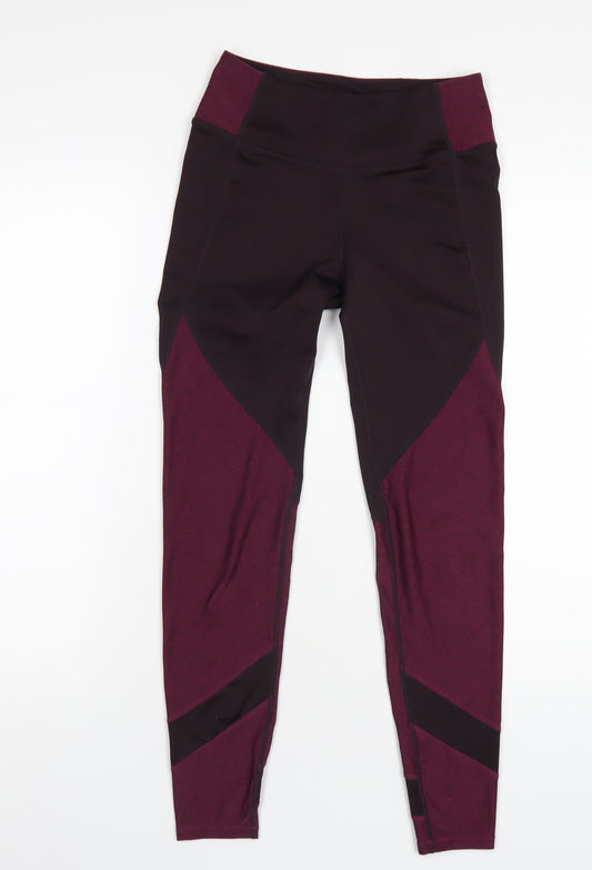 H&M Womens Purple Polyester Capri Leggings Size S L28 in Regular Pullover