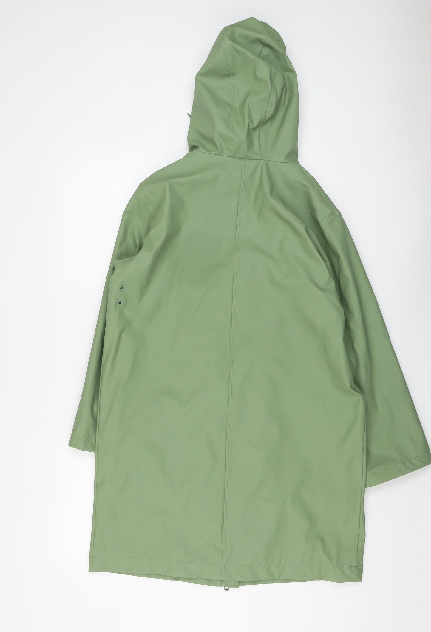 Marks and Spencer Womens Green Rain Coat Coat Size 10 Zip