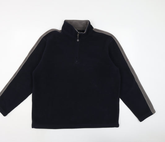 Maine Mens Blue Polyester Pullover Sweatshirt Size L