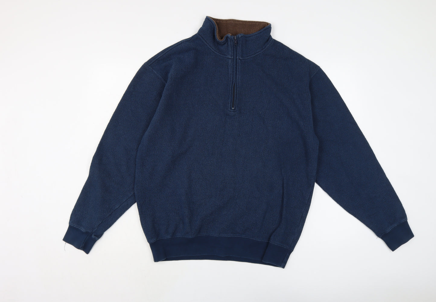 Orvis Mens Blue Cotton Pullover Sweatshirt Size M