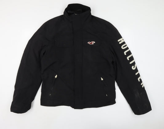 Hollister Mens Black Jacket Size M Zip