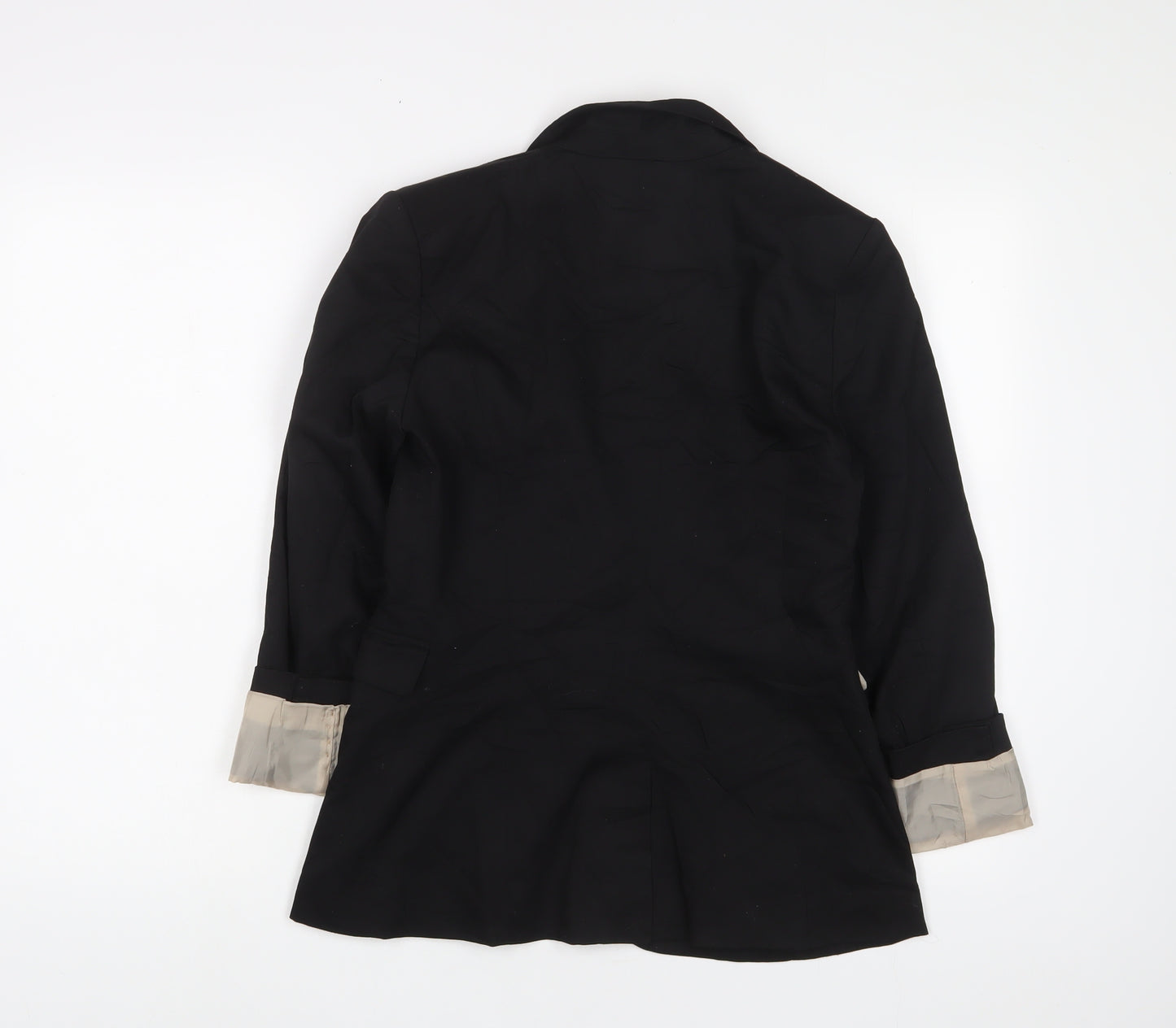 H&M Womens Black Jacket Blazer Size 10 Button