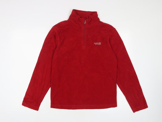 Regatta Mens Red Polyester Pullover Sweatshirt Size S - Logo, Embroidered