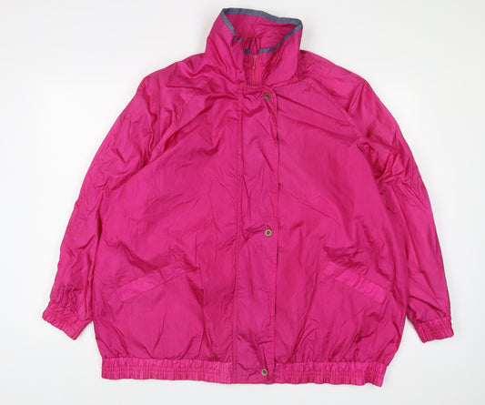 Cambridge Womens Pink Jacket Size XL Zip