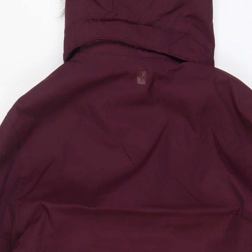 Mountain Warehouse Womens Purple Parka Coat Size 10 Zip - Pockets