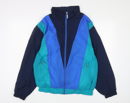 Rodeo Mens Blue Jacket Size S Zip - Zip Pockets