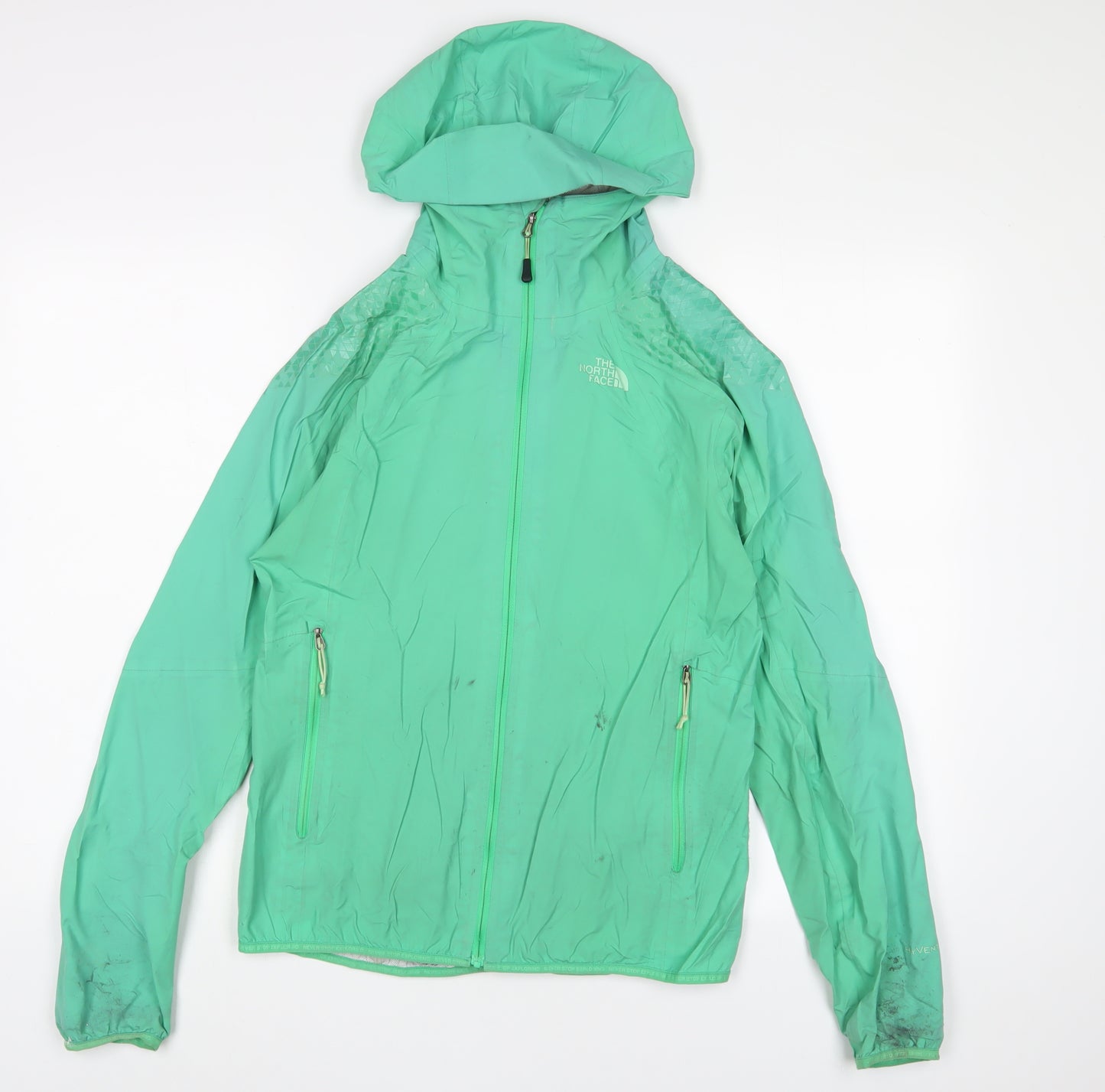 The North Face Womens Green Jacket Size S Zip - Zip Pockets