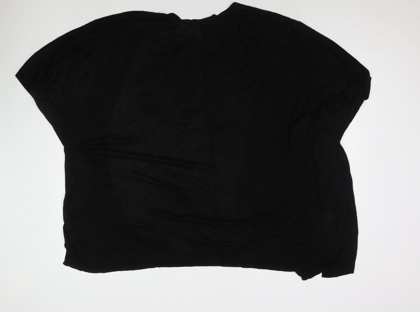 H&M Womens Black V-Neck Polyester Cape Jumper Size XS - Size XS/S