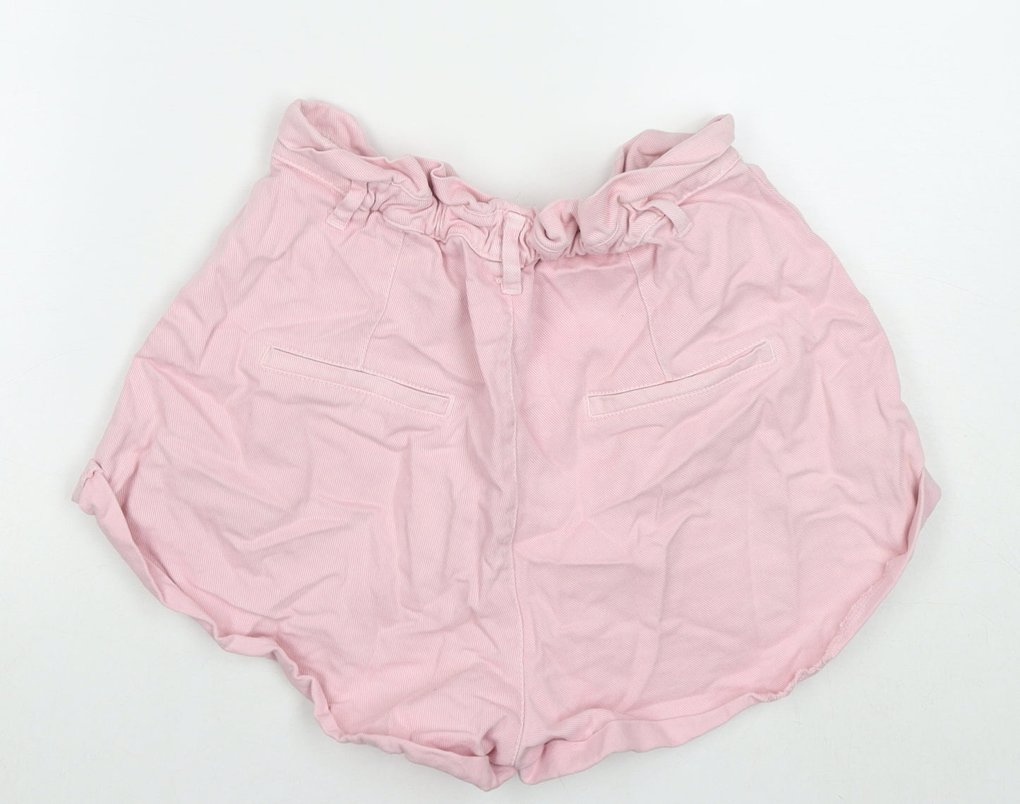 Bershka Womens Pink Cotton Hot Pants Shorts Size M L3 in Regular Zip