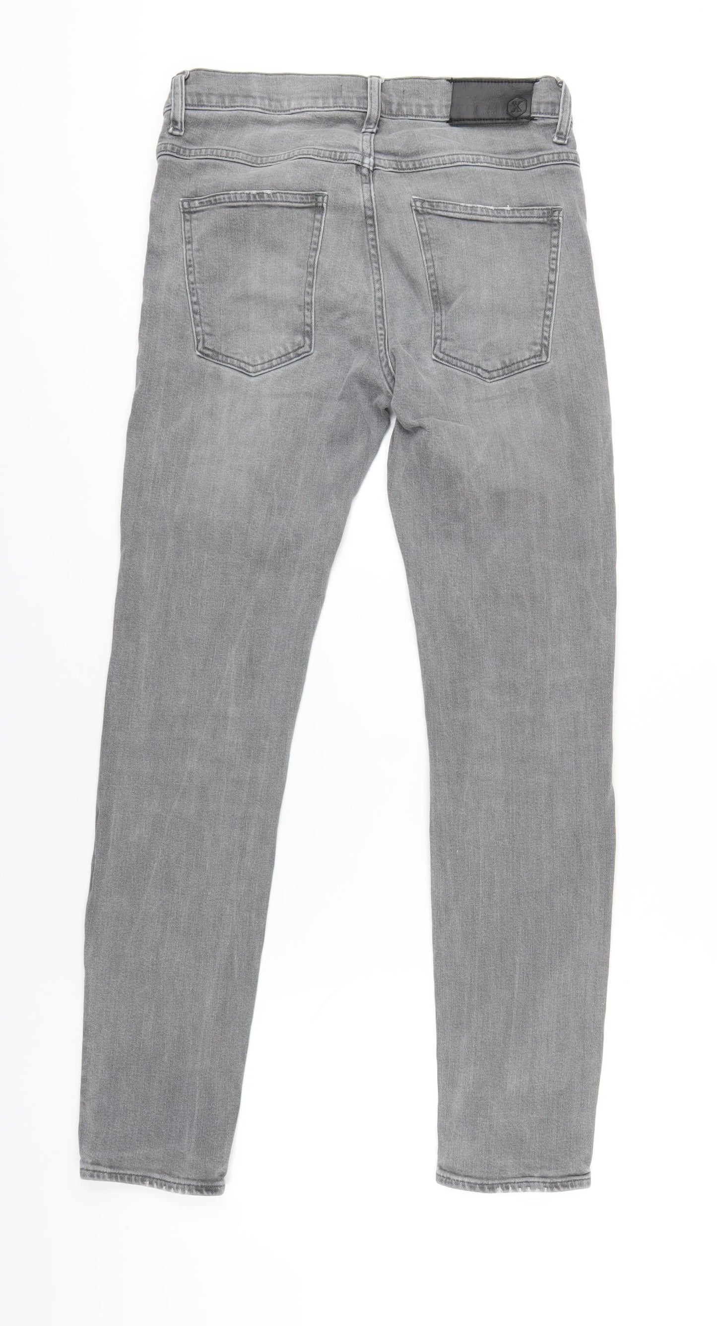 Jim X Judy Mens Grey Cotton Skinny Jeans Size 30 in L32 in Regular Zip