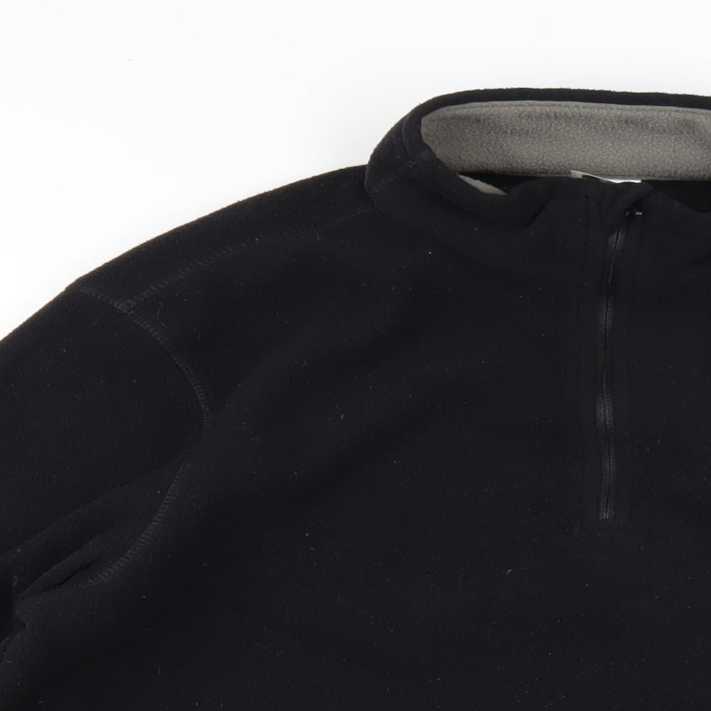 DECATHLON Mens Black Polyester Pullover Sweatshirt Size M