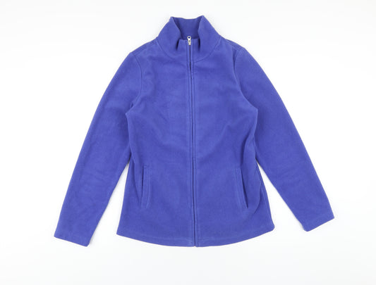 bonprix Womens Blue Jacket Size S Zip