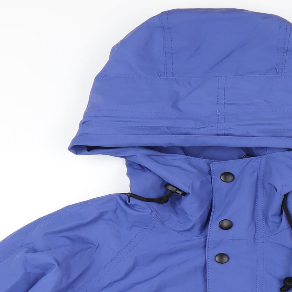 Zara Mens Blue Windbreaker Coat Size M Zip