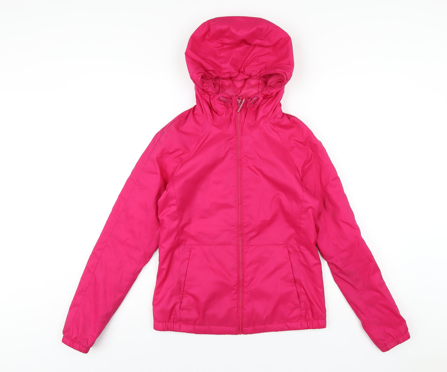 Uniqlo Womens Pink Rain Coat Coat Size XS Zip