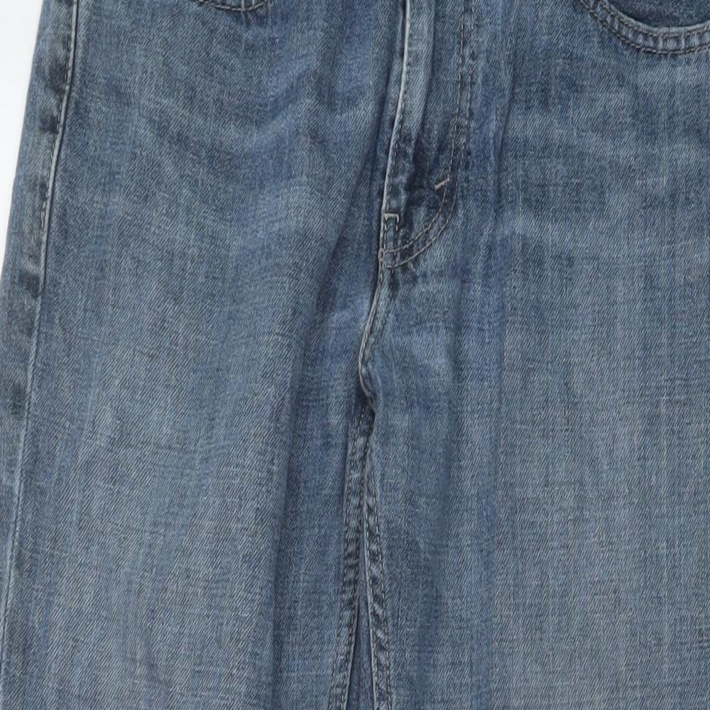 Levi's Mens Blue Cotton Straight Jeans Size 32 in L31 in Regular Button