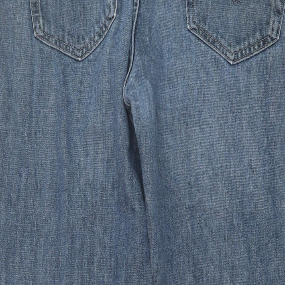 Levi's Mens Blue Cotton Straight Jeans Size 32 in L31 in Regular Button