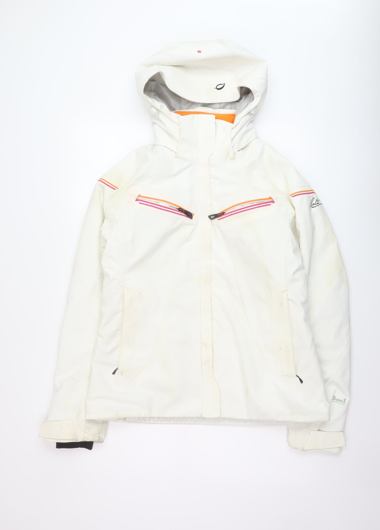 Halti Womens White Ski Jacket Coat Size 14 Zip