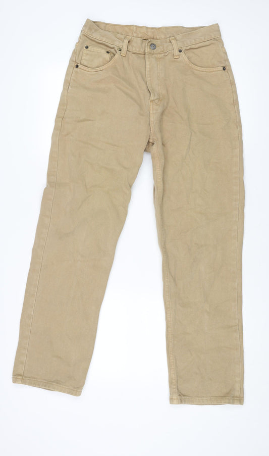 NICO Mens Brown Cotton Straight Jeans Size 32 in L30 in Regular Zip