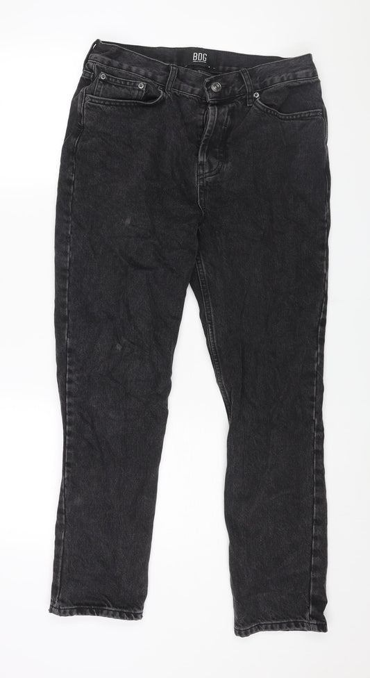 BDG Mens Black Cotton Tapered Jeans Size 30 in L32 in Regular Zip