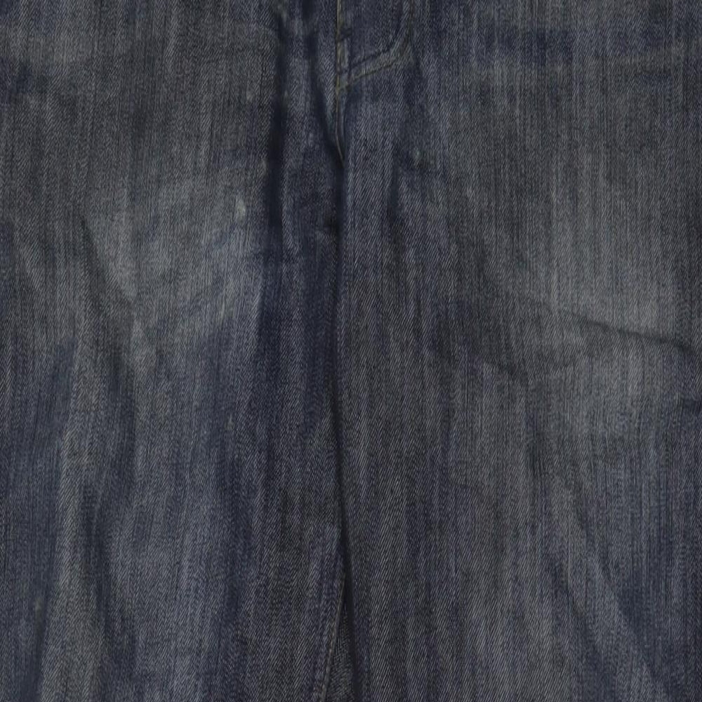 NEXT Mens Blue Cotton Straight Jeans Size 36 in L31 in Regular Zip