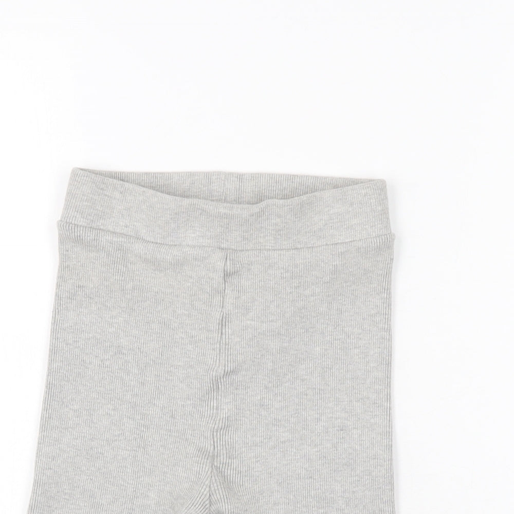 Zara Womens Grey Cotton Biker Shorts Size S L8 in Regular Pull On