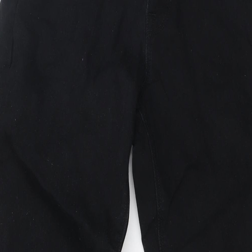 NEXT Mens Black Cotton Straight Jeans Size 30 in L31 in Regular Zip