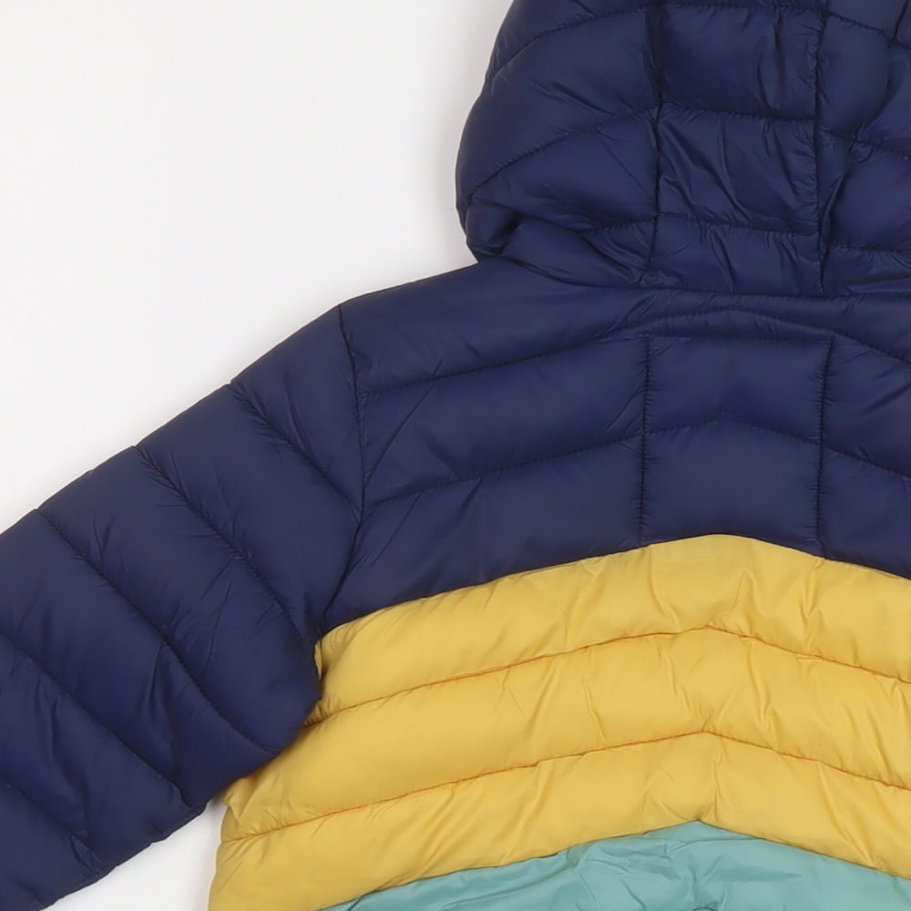 Marks and Spencer Boys Multicoloured Puffer Jacket Jacket Size 3-4 Years Zip