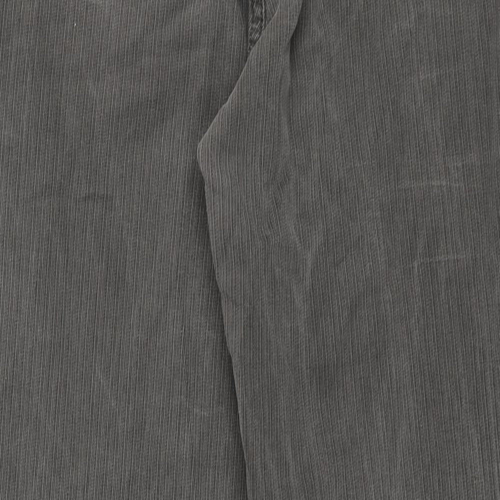 Raphael Valencino Mens Grey Cotton Straight Jeans Size 36 in L30 in Regular Zip