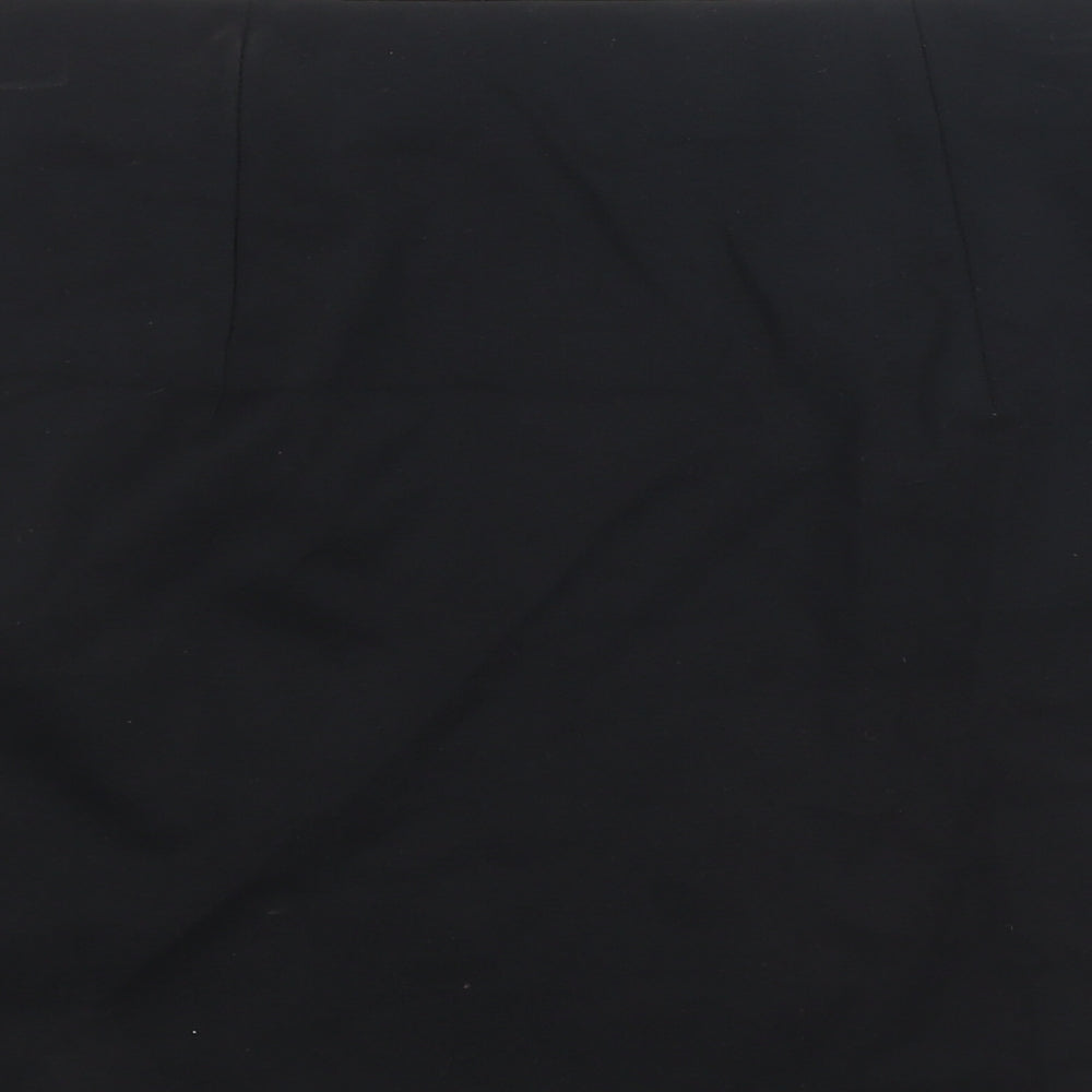 Marks and Spencer Womens Black Viscose A-Line Skirt Size 12