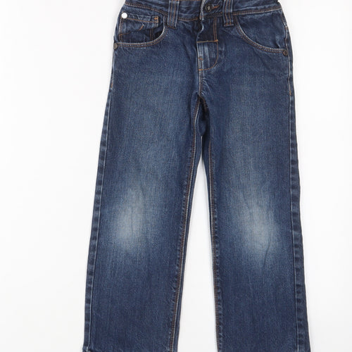 NEXT Boys Blue Coir Straight Jeans Size 6 Years Regular Zip - Adjustable waist