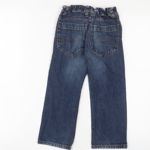 NEXT Boys Blue Coir Straight Jeans Size 6 Years Regular Zip - Adjustable waist