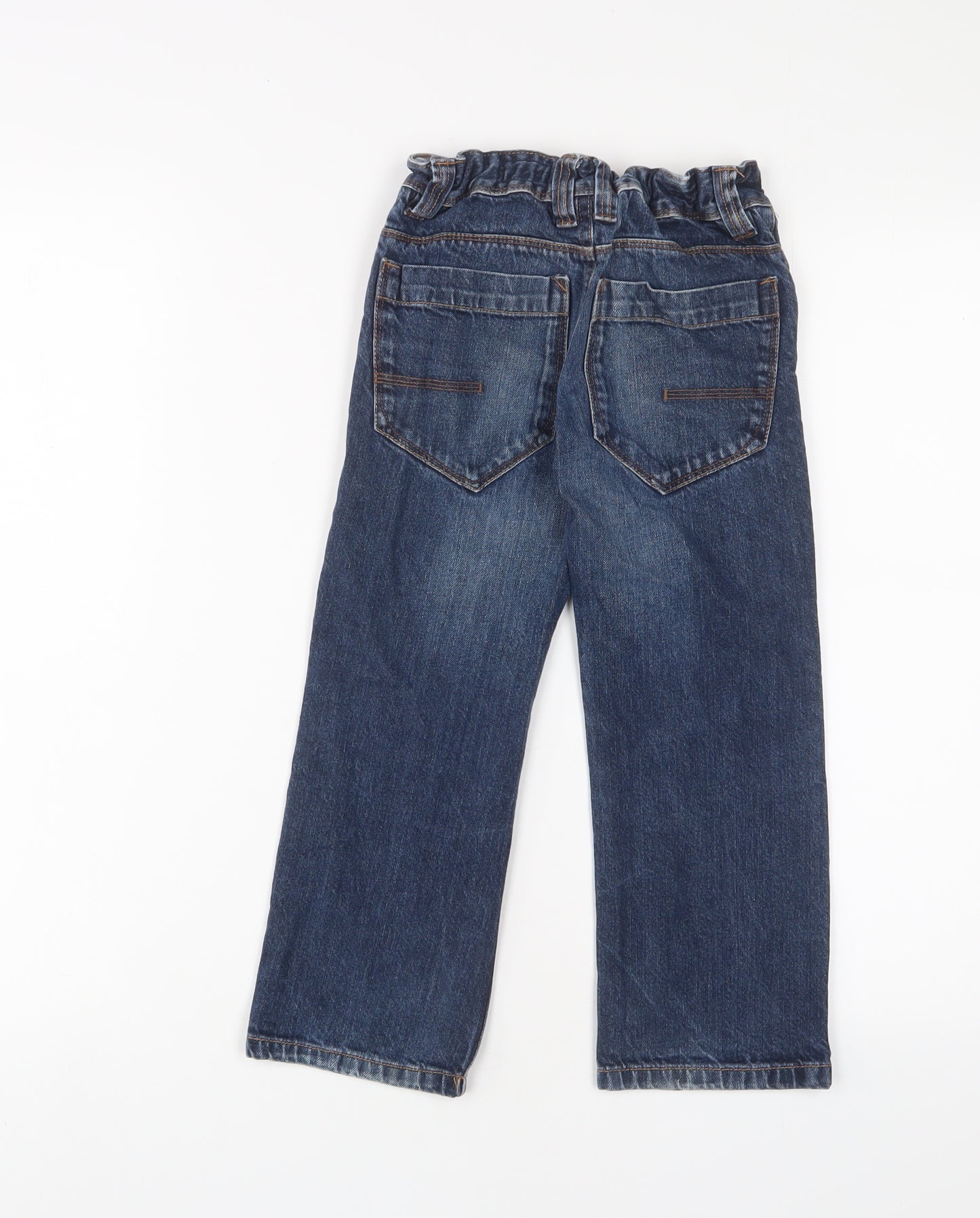 NEXT Boys Blue Coir Straight Jeans Size 6 Years Regular Zip - Adjustable waist