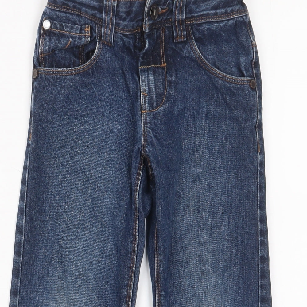 NEXT Boys Blue Coir Straight Jeans Size 6 Years Regular Zip - Adjustable waist