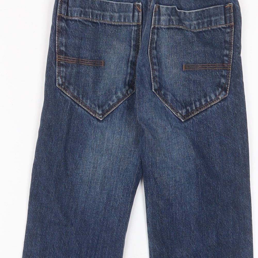 NEXT Boys Blue Coir Straight Jeans Size 6 Years Regular Zip - Adjustable waist